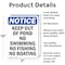 Signmission Keep Out Of Pond No Swimming No OSHA Notice Sign, Aluminum, 7in W x 10in L, 2PK OS-2PACK-NS-A-710-V-13851 - alternate 6